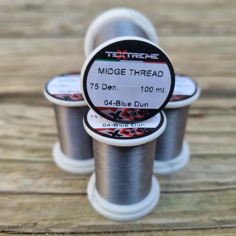TEXTREME Midge Tying Thread 75dn in 04-Blue Dun